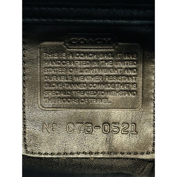 Coach Vintage C7B-0521 Large Backpack Black Glove-Tanned Cowhide Leather USA - Picture 15 of 15